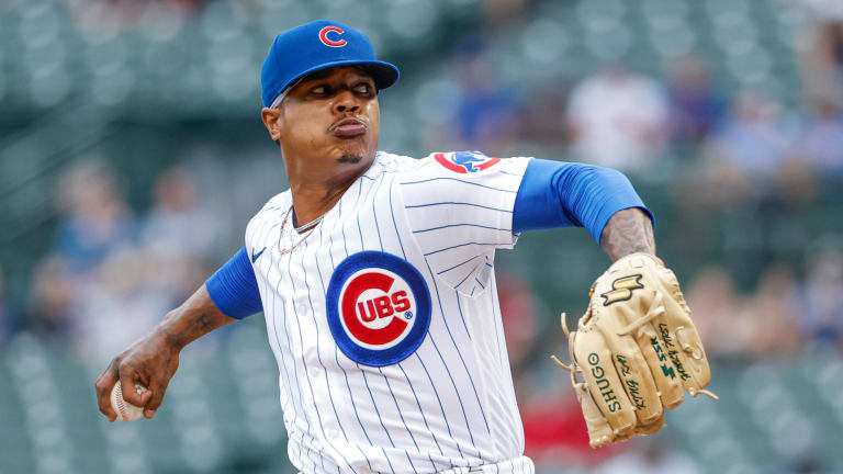 Marcus Stroman Warms Up in Nike Kobe Shoes